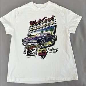 Women's Vintage 1993 John Galt‎  West Coast San Diego T-shirt S/ M Y2K